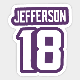 justin jefferson minnesota vikings Sticker